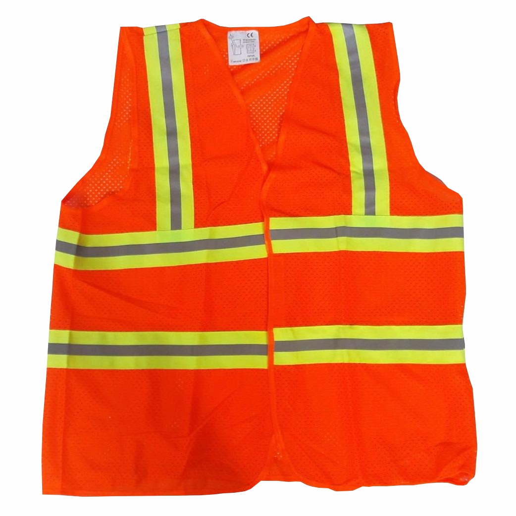 Áo lưới phản quang màu cam 002