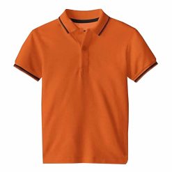 Áo phông có cổ màu cam