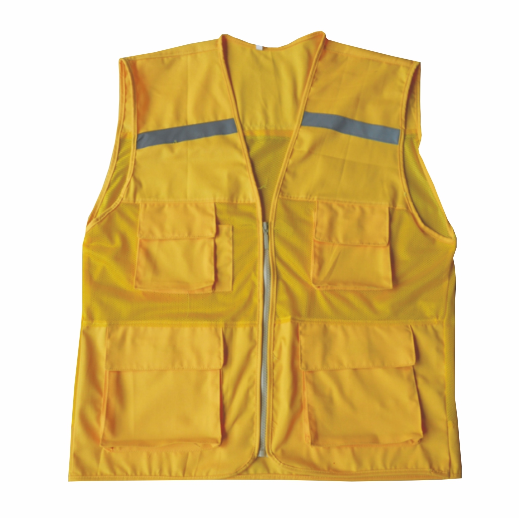 Áo gile phản quang màu vàng