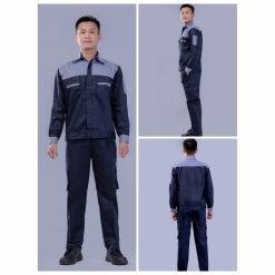 Quần áo tím than phối ghi