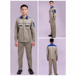 Quần áo ghi phối xanh